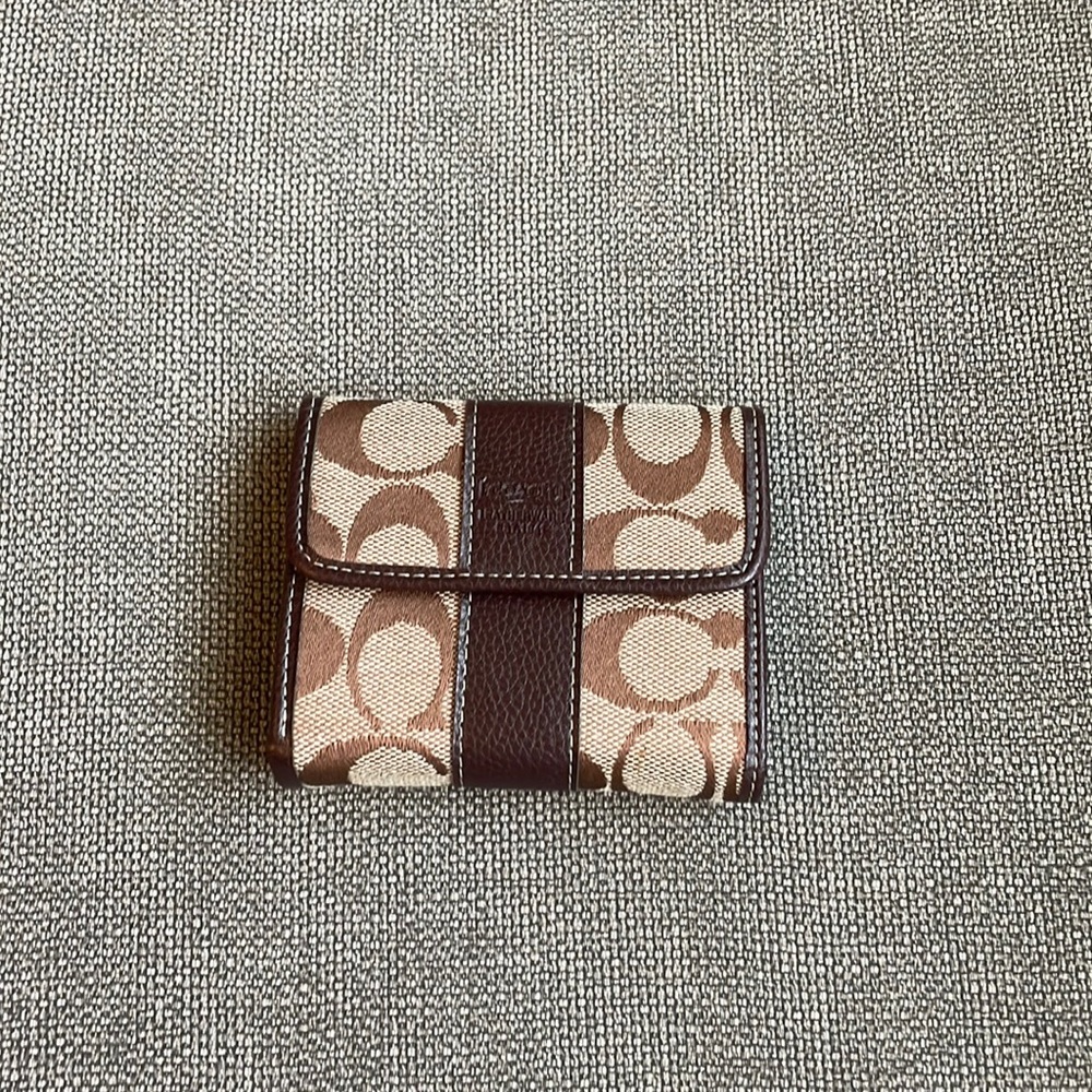 real leather coach wallet